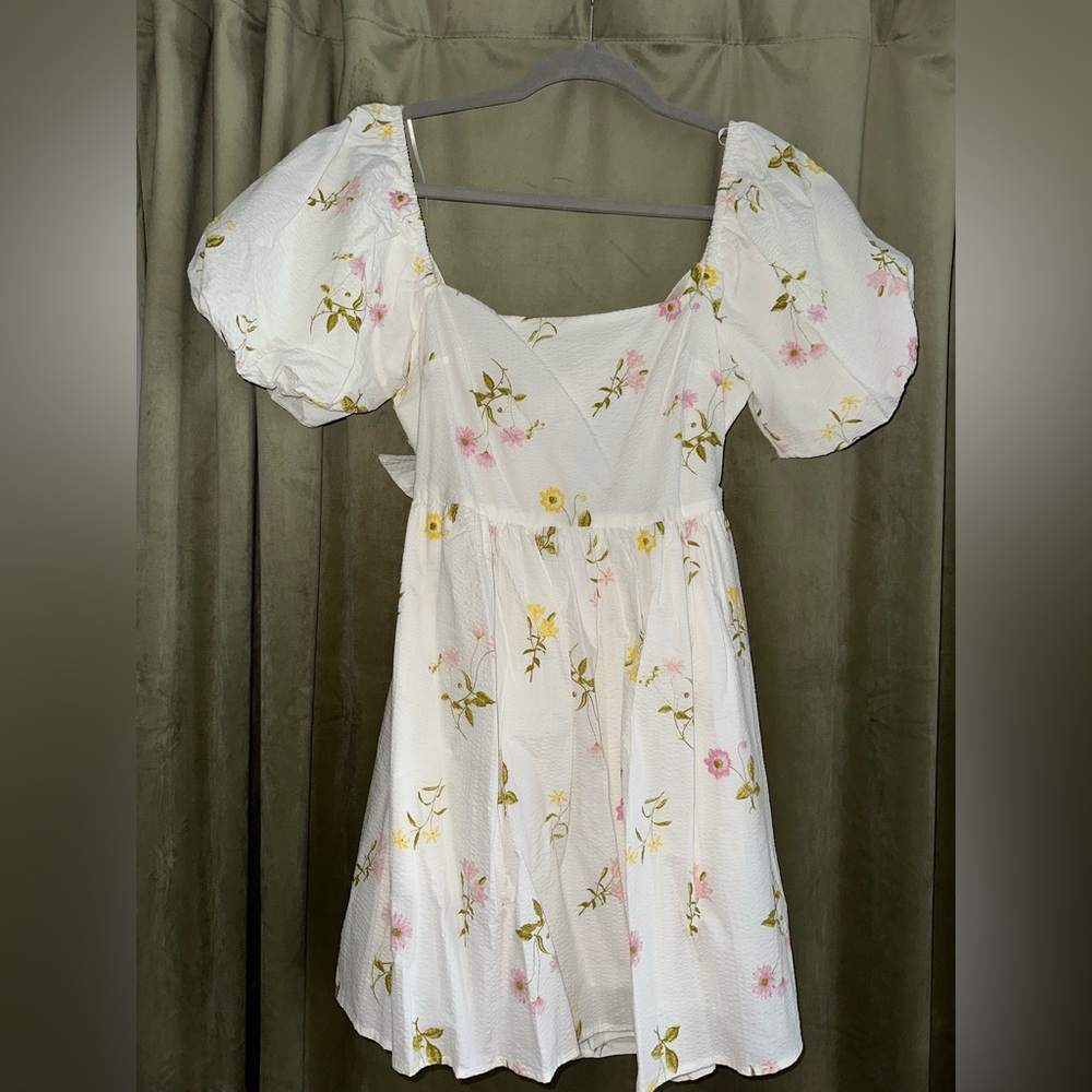 Floral Puff Sleeve Dress